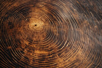 Elegant Wood Texture captivates with Circular Growth Tree Rings, forming a beautiful background