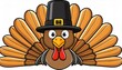 © Melvin - thanksgiving bird in a Pilgrim hat