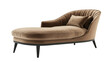 © ryker - Luxurious chaise lounge with plush, curved design and soft fabric, inviting relaxation and comfort. elegant shape and warm color create cozy atmosphere.
