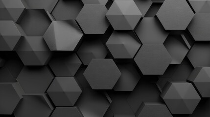 Wall Mural - Geometric wallpaper with a repeating pattern of interconnected hexagons