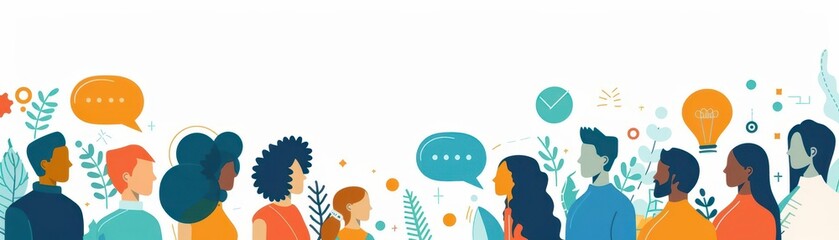 Social services, alerting community resources, flat design illustration