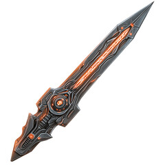 scifi energy sword isolated on transparent or white background