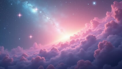Wall Mural - Pastel Nebula Galaxy