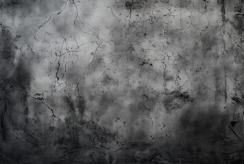 Poster - Gray and Black Cracked Concrete Wall Texture