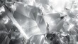 © Riz - Abstract silver crystal facets with light refraction