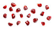 © John - Set of ripe pomegranate and seeds isolate on Transparency Background