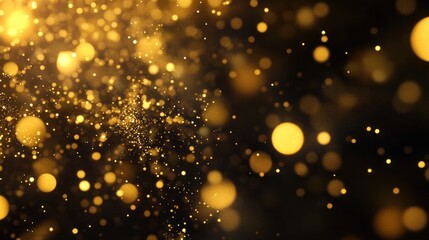 Canvas Print - Golden Dust and Glimmering Lights