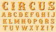 © Irnan - Retro vintage alphabet font in circus style vector illustration