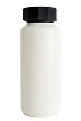 Wall Mural - Minimal white water bottle with a black lid