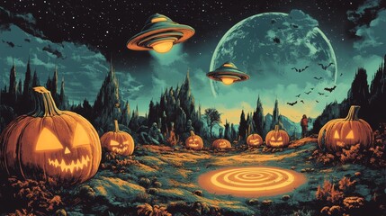 Halloween UFO Landing.