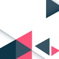 Wall Mural - gray and pink triangle pattern design element