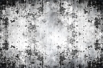 Abstract Grunge Texture, Black and White Weathered and Worn Grunge Design elements for overlay, Isolated on white Background