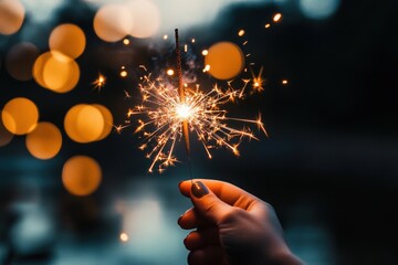 Sparklers are a popular Independence Day accessory.