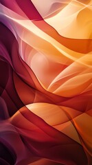 Wall Mural - Abstract red and orange background with flowing lines creating dynamic composition