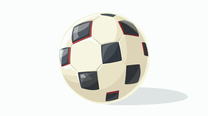 Soccer Game Ball Vector Isolated on White Background