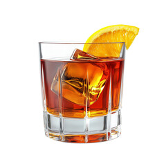 Wall Mural - Sazerac Cocktail  isolated on transparent or white background