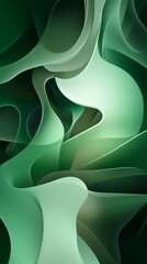 Wall Mural - Abstract green background creating dynamic wavy pattern