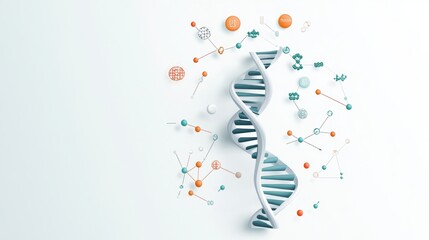 Wall Mural - A flow chart demonstrating the steps involved in DNA sequencing, highlighting the technological advancements in genomics.