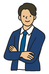 Wall Mural - PNG Well dressed confident businessman portrait png sticker, transparent background