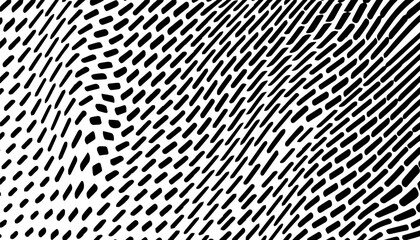 Poster - Black and white abstract geometric pattern background. Smooth movement of particles effect. Vector Format Illustration 