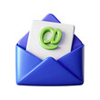 © Risky - 3D Email Envelope with Green At Symbol