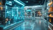 © SETSU ST - Abstract digital shopping interface, no people, ample space for copy