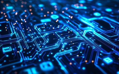 Fototapete - HUD technology digits innovation concept design background abstract