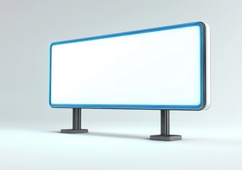 Aufkleber - An isolated white background depicts a futuristic sci-fi monitor with a white screen