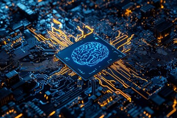 Poster - Using cloud computing, you can transfer large amounts of data over the internet. Using futuristic digital technology.