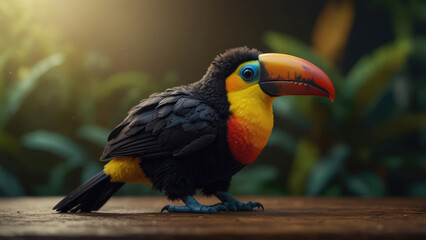 small toy toucan