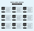 © fazlerabbych - Neck Label Clothing Tag Template Concept Vector or EPS
