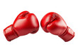 © PUTTER-ART - Boxing Gloves Clash, Two red boxing gloves facing each other, Sports and Competition.