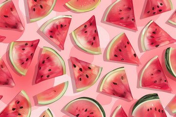 Poster - Watermelon background.