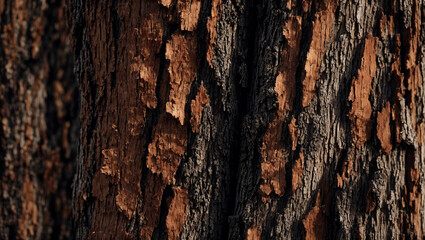 Wall Mural - close macro shot of a tree bark