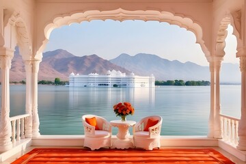 woman relaxing on the terrace