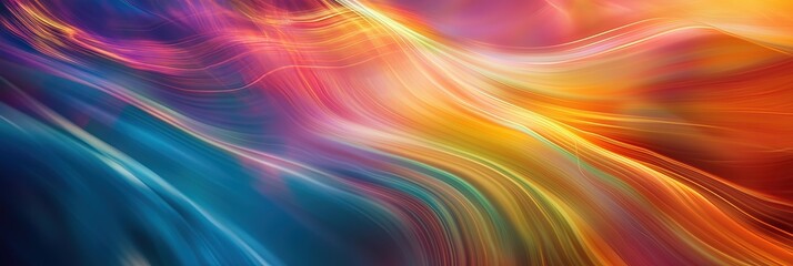 Vivid abstract colorful swirl art - dynamic digital wave and light effects