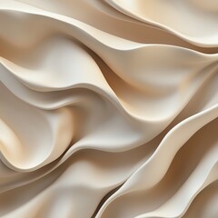 Wall Mural - smooth beige abstract waves - elegant flowing background with minimalistic aesthetic
