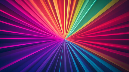 Wall Mural - Vibrant Rainbow Stripes Abstract Background - Perfect for Modern Designs