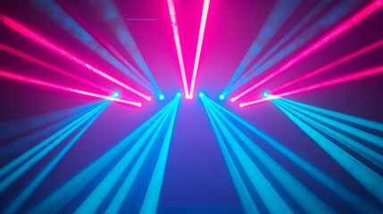 Sticker - Bright Neon Laser Lights Create a Cool, Vibrant Background