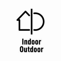 Sticker - Indoor Outdoor vector information sign