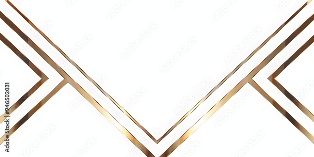 Classic Chevron Line Frame with Repeating V Shapes for Retro Designs ...