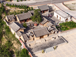 view of architecture of huning temple in shanxi