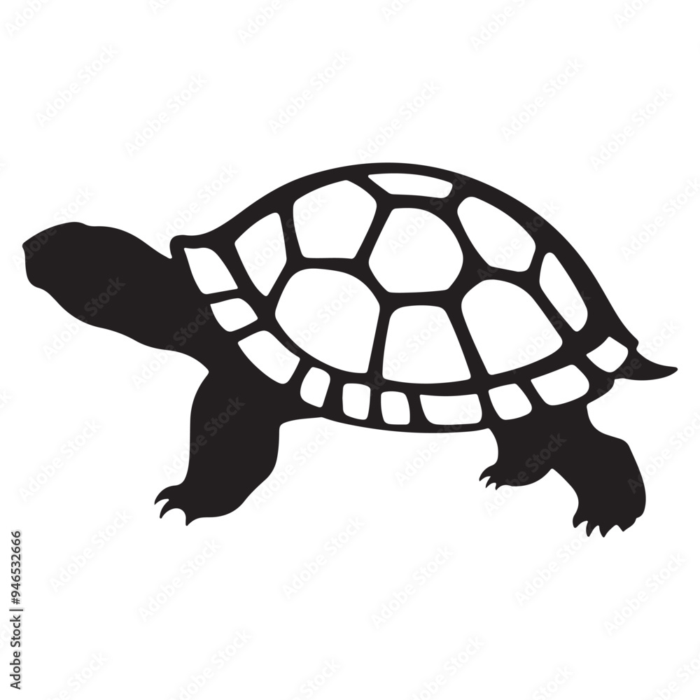 Turtle Vector Silhouette, Aldabra Giant Tortoise silhouettes and icons ...