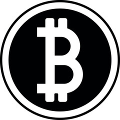 Wall Mural - Bitcoin icon. Flat design vector bitcoin icons, signs of modern cryptocurrancy icon in flat style. Golden gray bitcoin illustration.