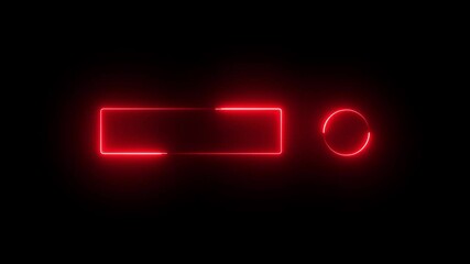 abstract beautiful seamless background red  spectrum looped animation . ultraviolet light 4k glowing line, Abstract background web neon box pattern LED screens projection ,and neon frame