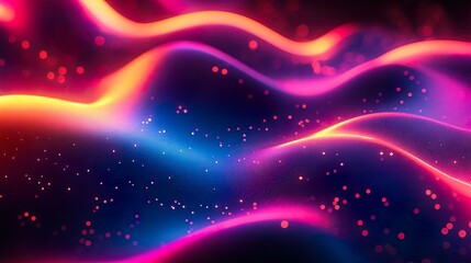 Neon-colored digital wave patterns with abstract style ideal for creating vibrant and dynamic visuals