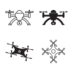 Poster - drone illustration icon