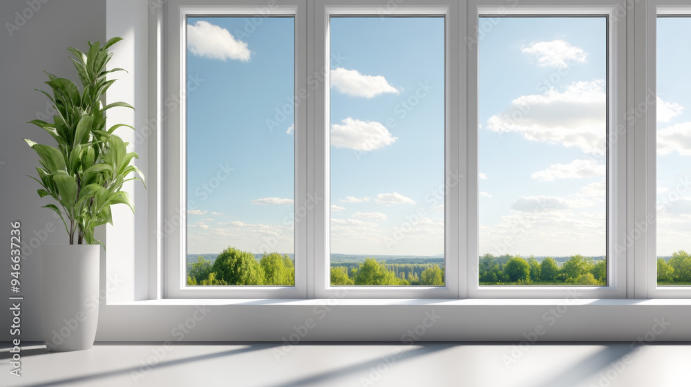 Detailed infographic highlighting the features of PVC window technology ...