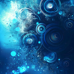 Poster - abstract background with circles