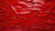 © Nadia - Close-up of red wall with wavy design at the base